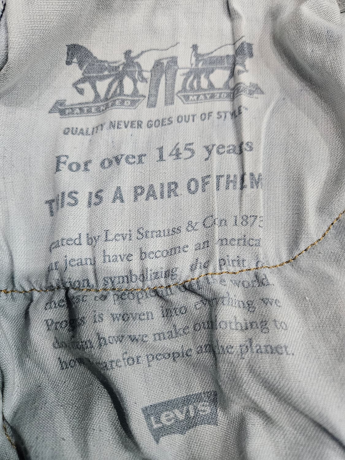 리바이스 502 블루컬러 남성 허리 34 스판 데님팬츠  상품이미지9