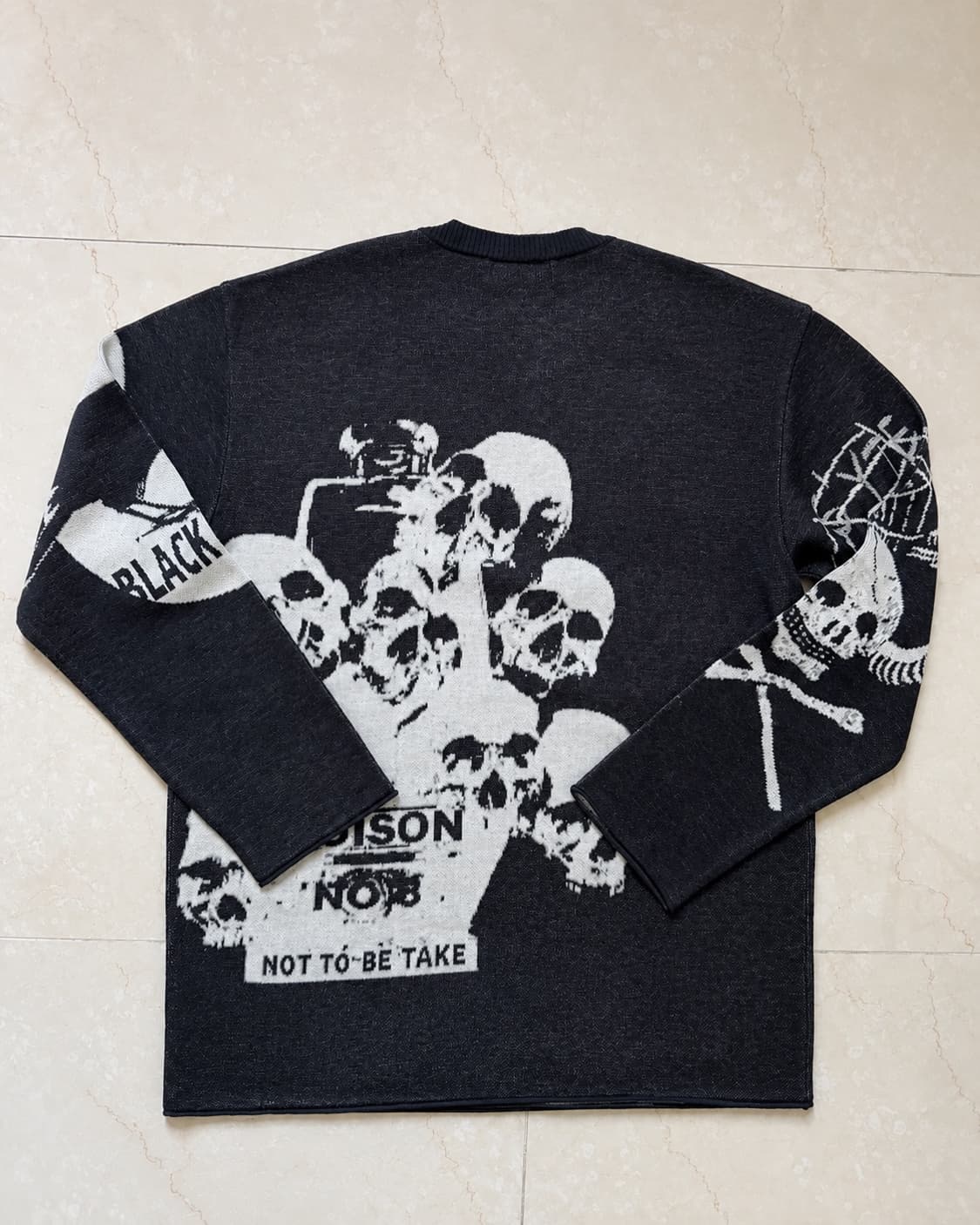 YOHJI YAMAMOTO S'yte skull jacquard knit 상품이미지2