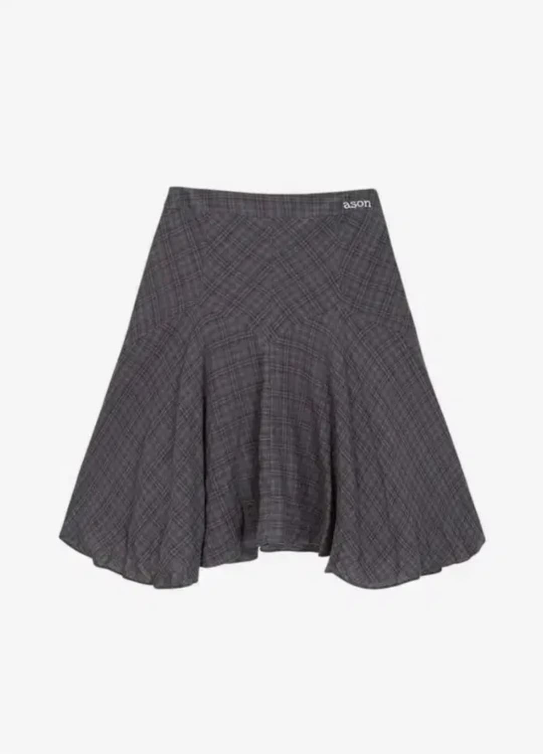 애즈온 런던 체크 미디스커트 상품이미지2