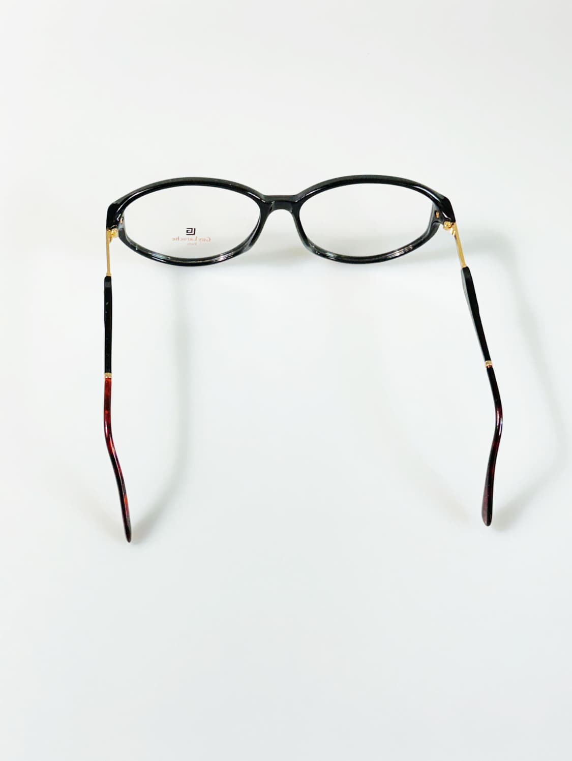 90s GUY LAROCHE PARIS 블랙 뿔테 스퀘어 빈티지 안경 상품이미지6