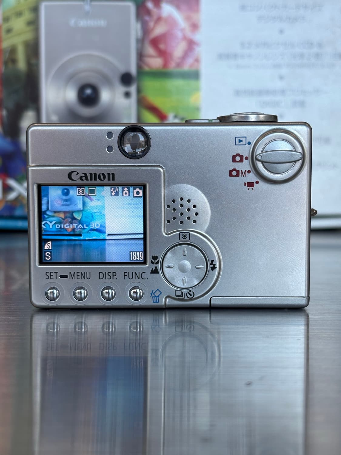 풀박)캐논 익시 디지털30 실버 빈티지디카 상품이미지3