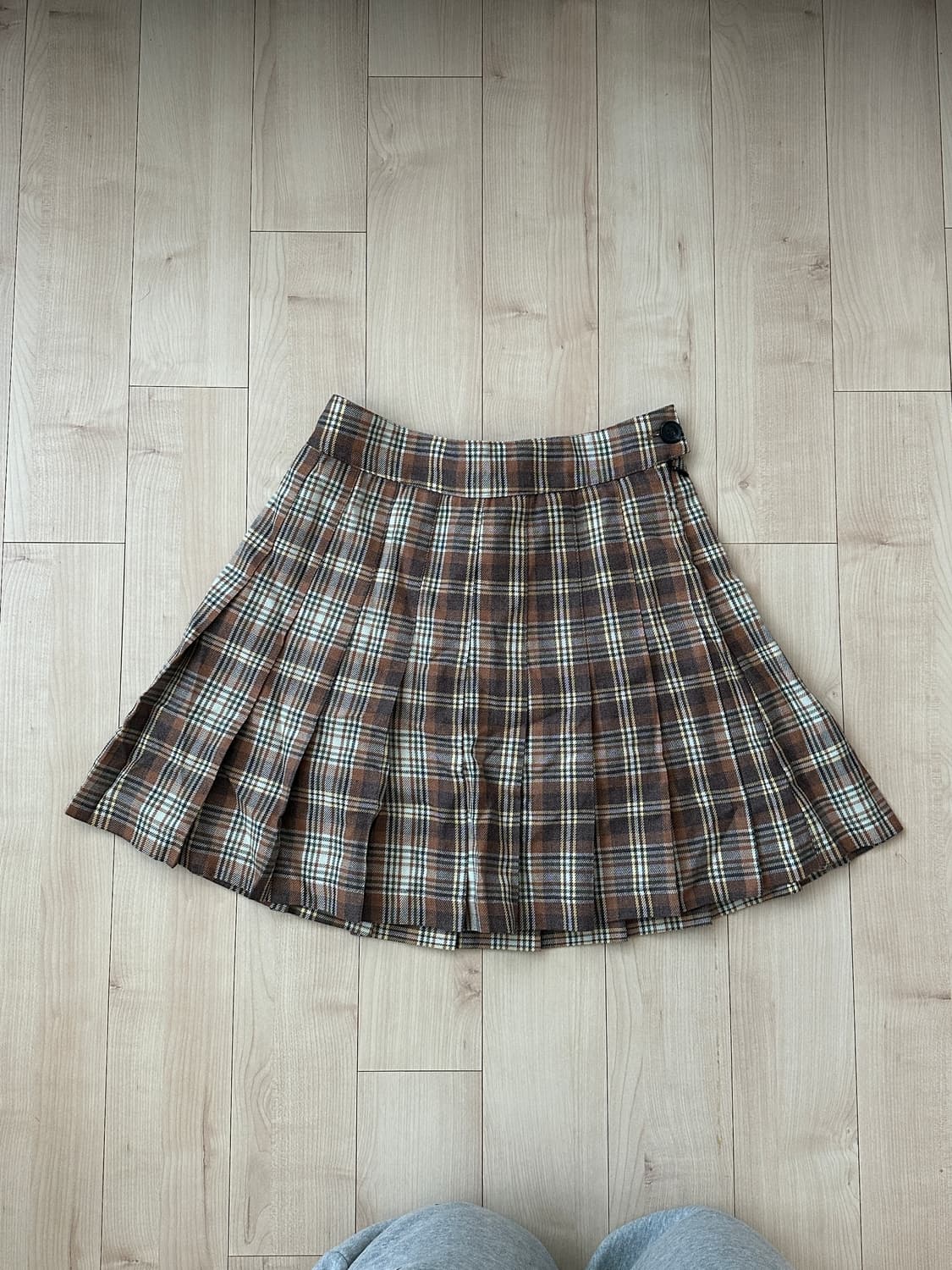 클로티 체크 테니스 미니 스커트 s사이즈 상품이미지3