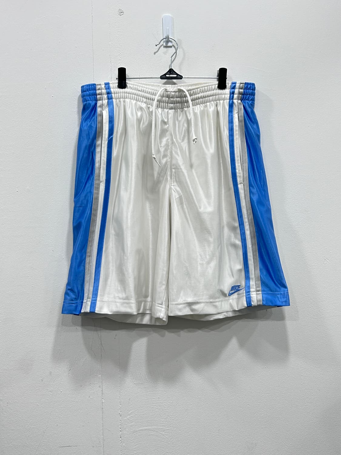 나이키 농구 반바지 바스켓볼 화이트/블루 남성 M 상품이미지2