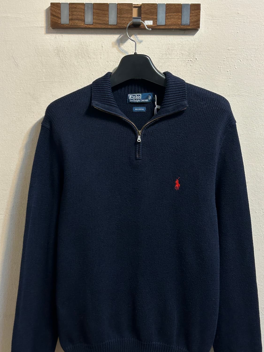 폴로 랄프로렌 네이비 하프 집업 니트 상품이미지2