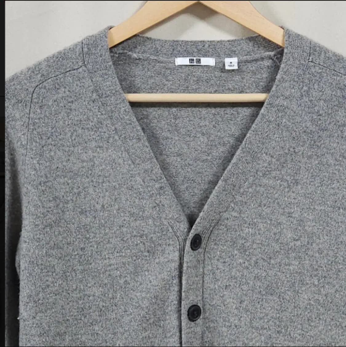 95)유니클로 울 가디건 그레이 상품이미지2