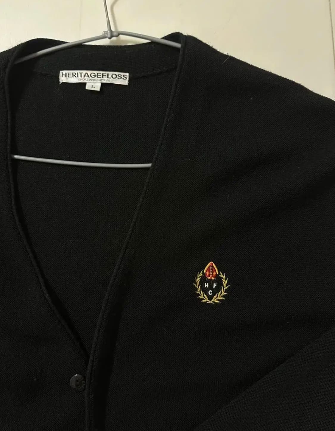 헤리티지플로스 가디건 블랙 L 상품이미지3