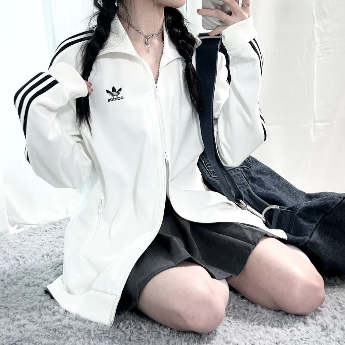 아디다스 베켄바우어 화이트 투웨이 져지 상품이미지1