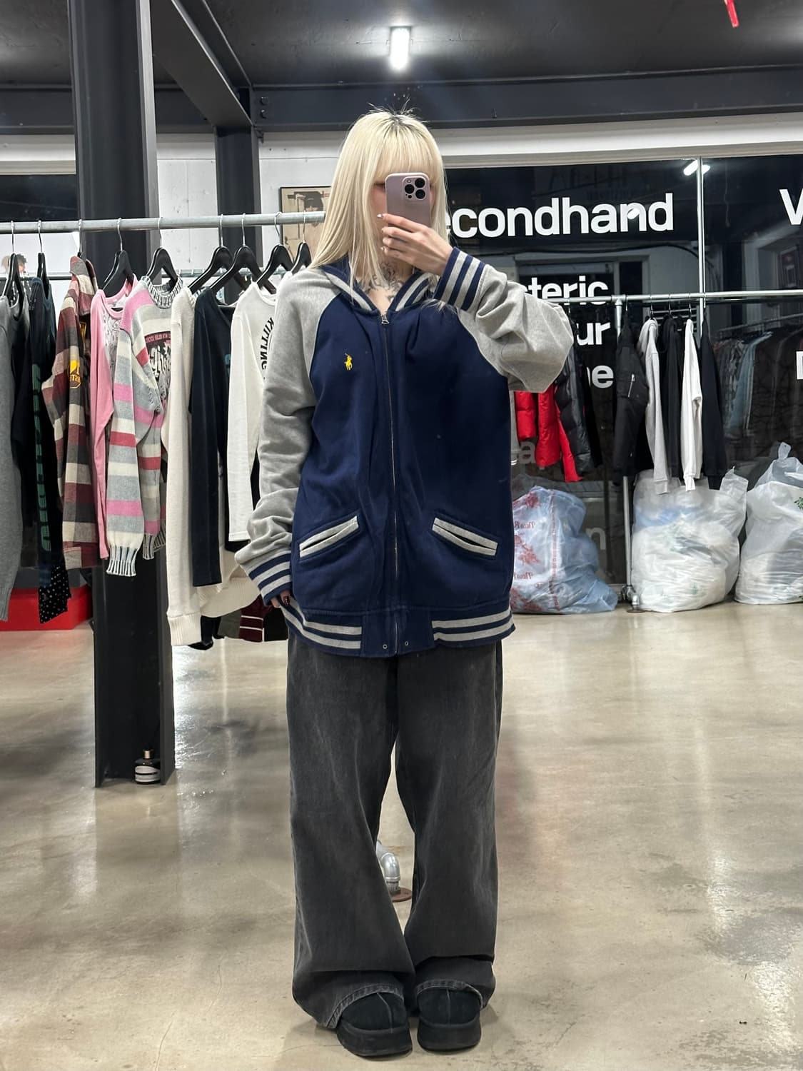 폴로 랄프로렌 코튼 블루종 집업 상품이미지2