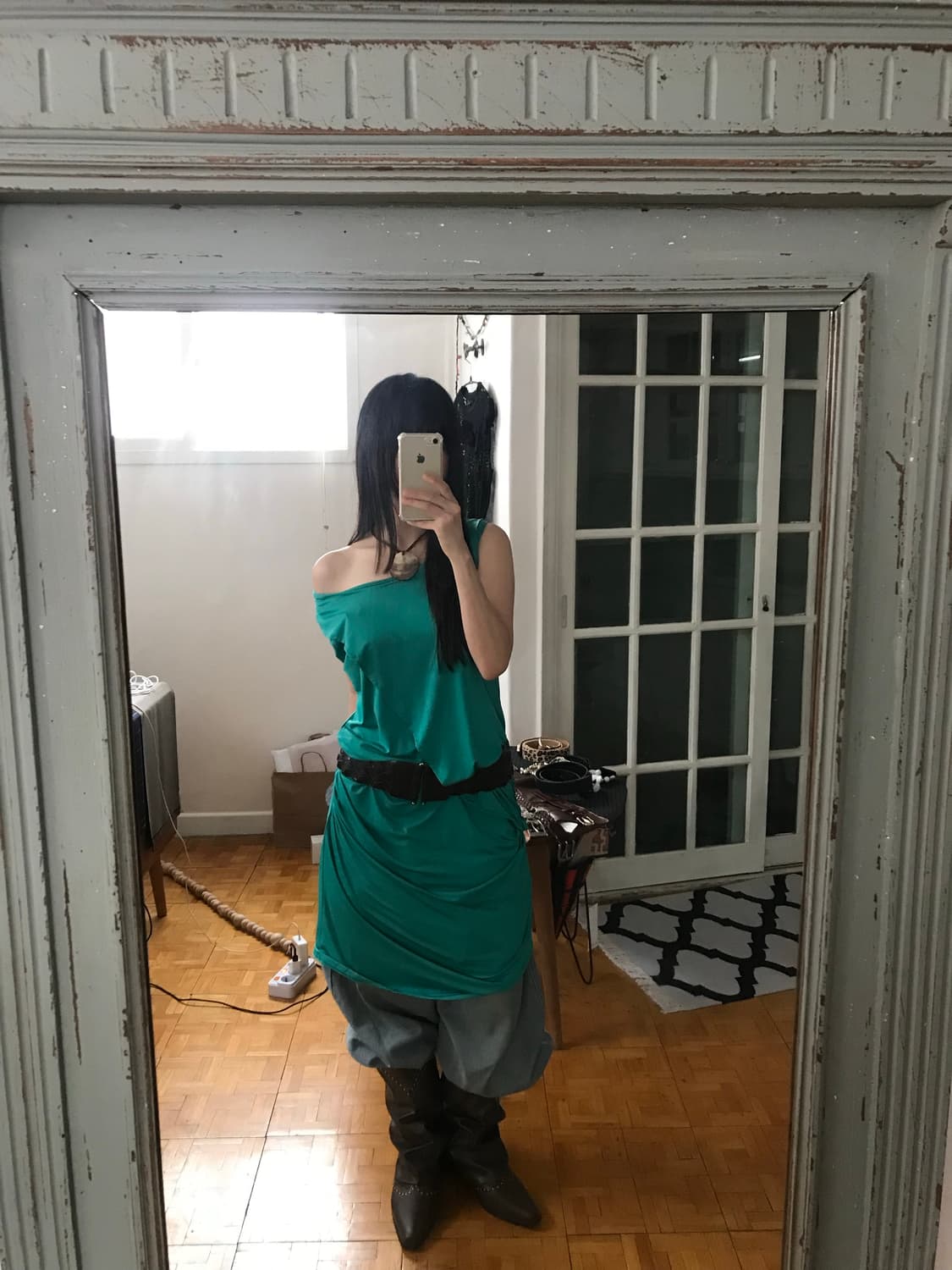 vintage shirring one-piece 상품이미지2