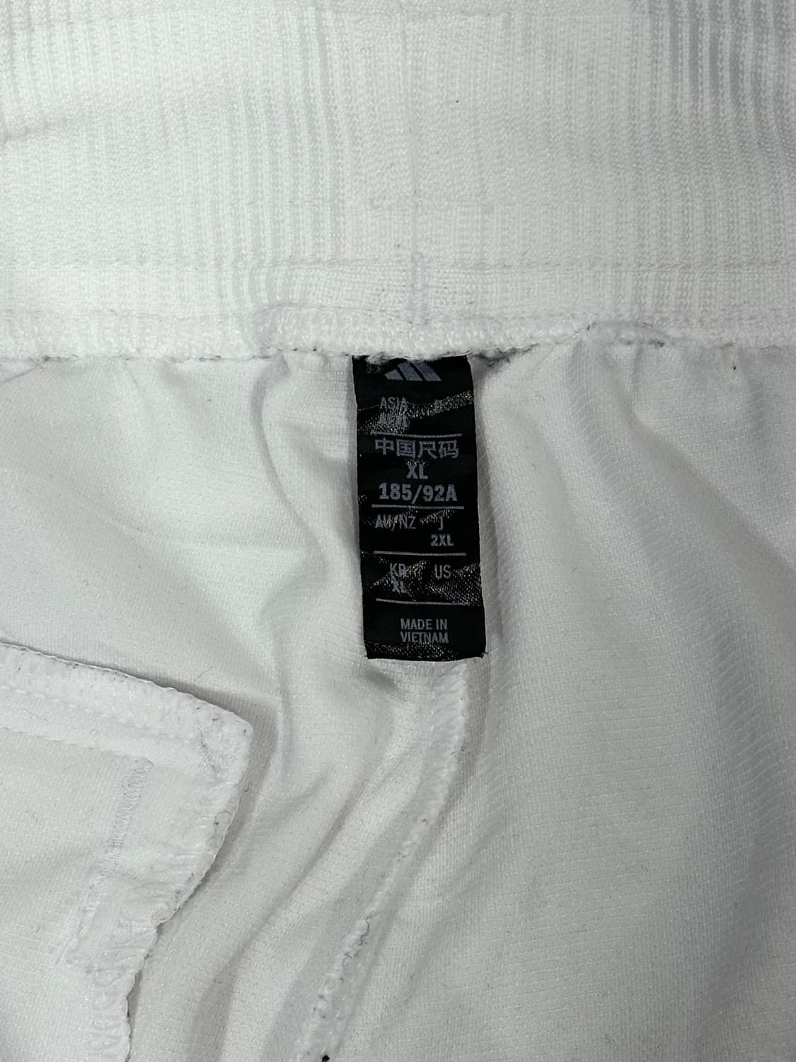 아디다스 화이트 골드 삼선 와이드 트레이닝 팬츠 XL 상품이미지7