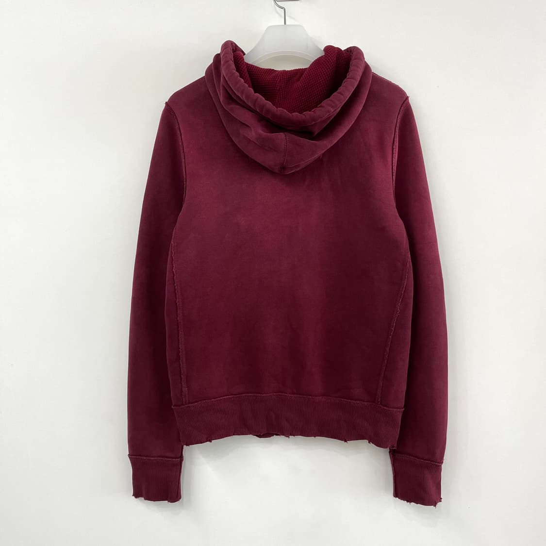 아베크롬비 자수로고 버건디 후드집업 상품이미지3