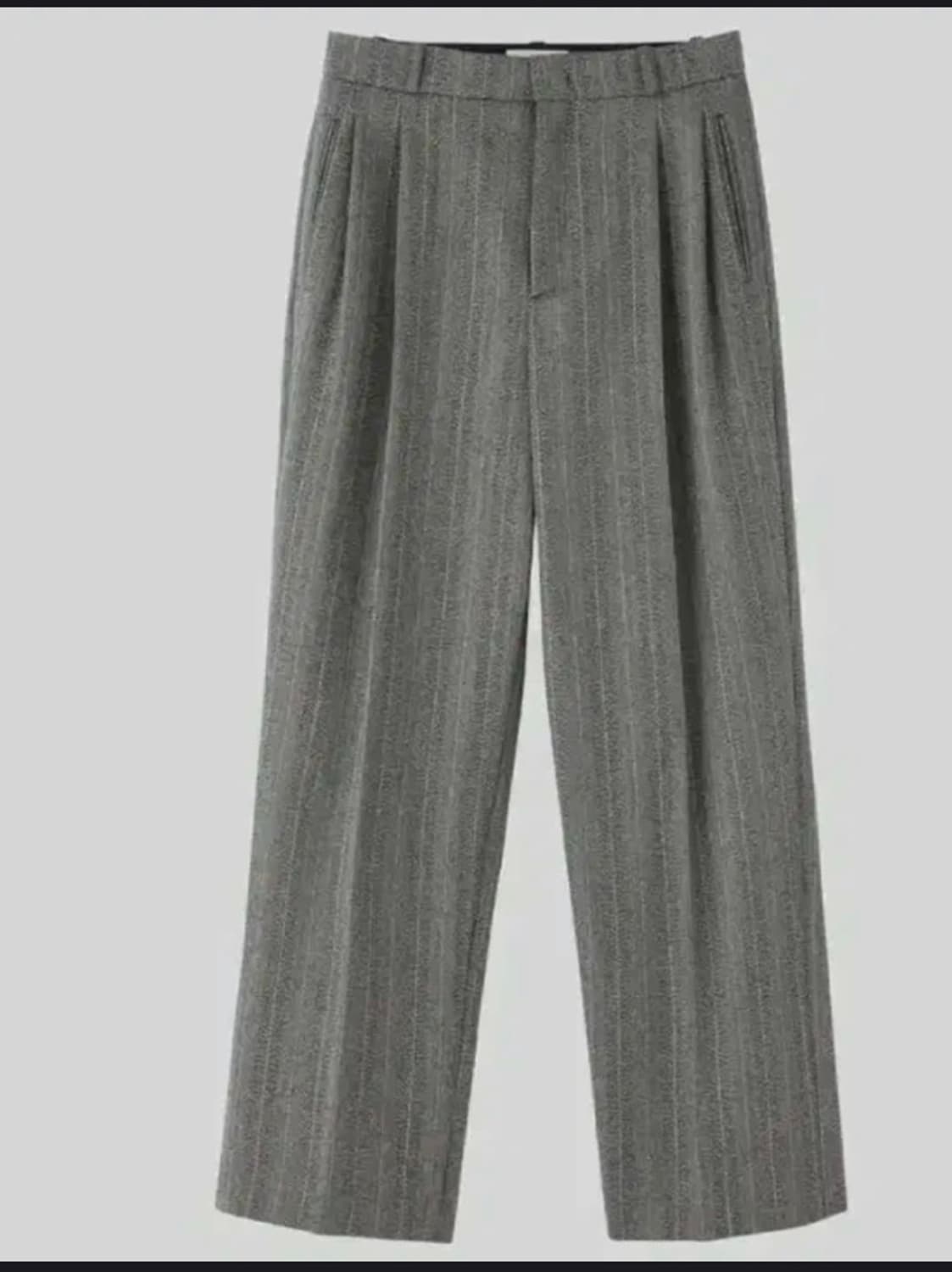 렉토 브로큰헤링본 투턱팬츠 S 상품이미지1