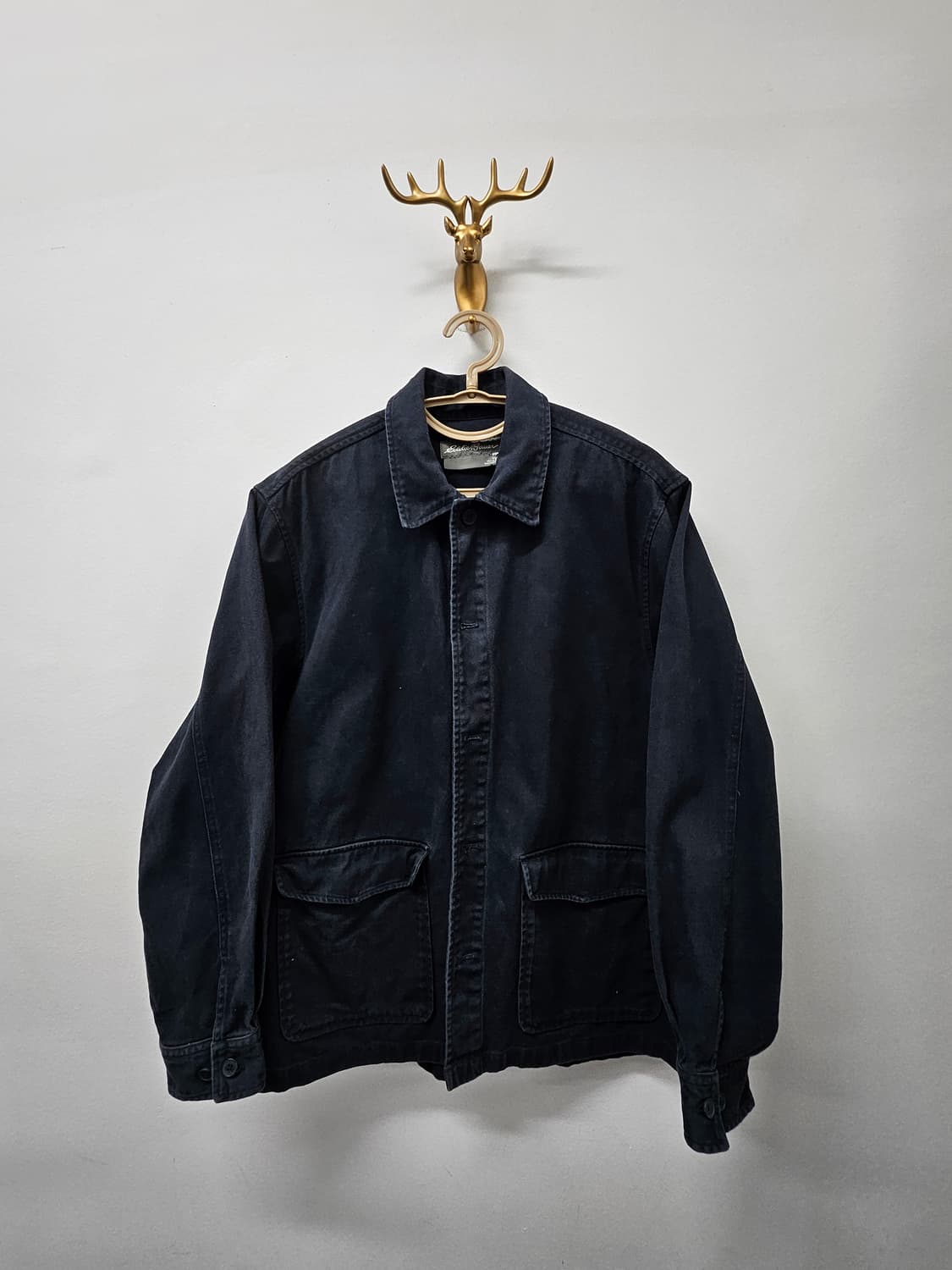 에디바우어 빈티지 커버올자켓 네이비 상품이미지1