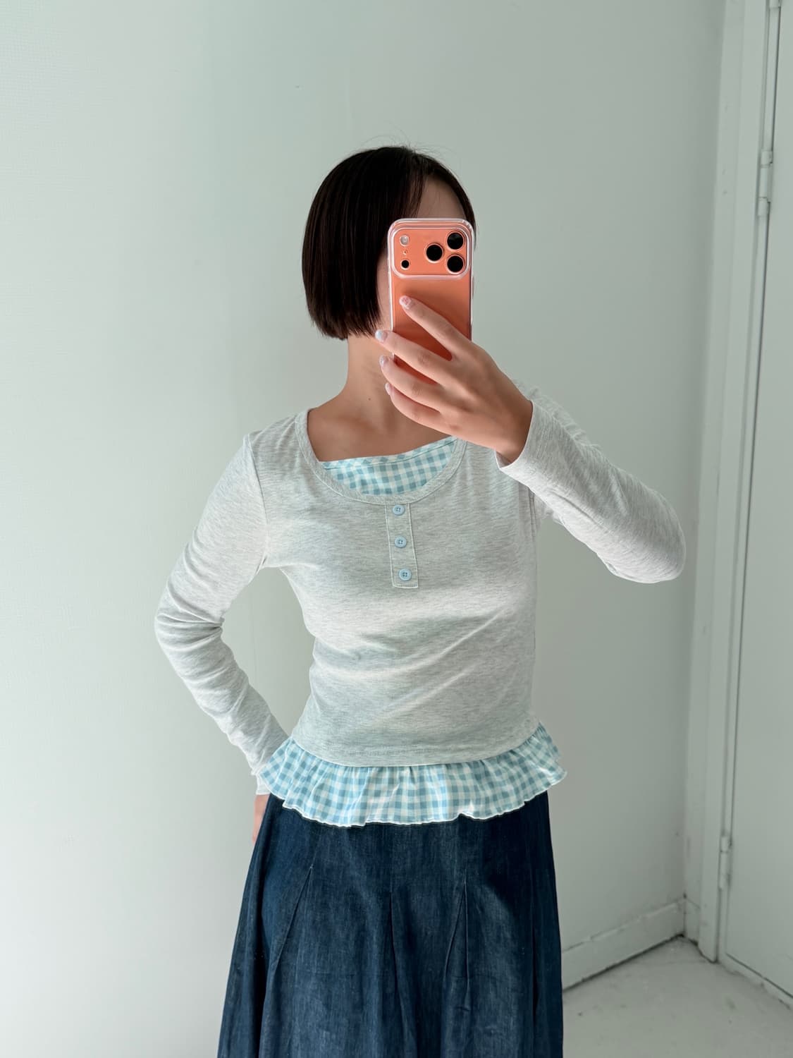 일본빈티지 레이어드 롱슬리브 상품이미지1
