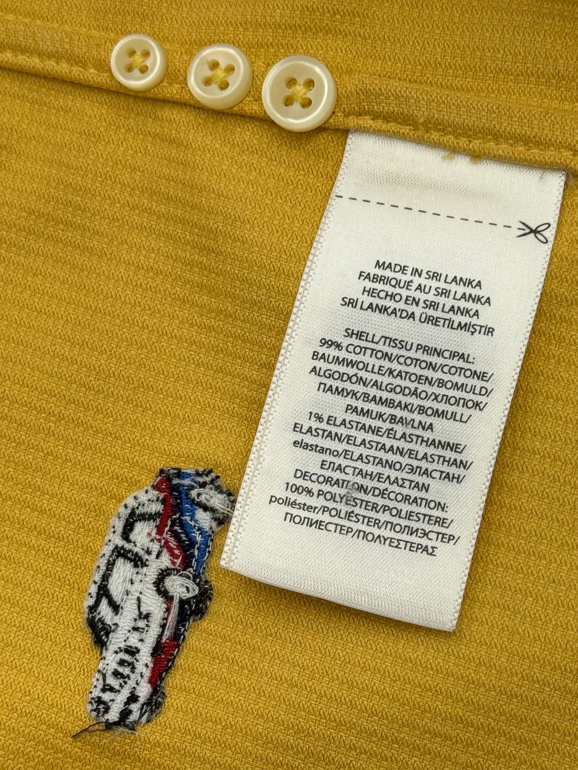 팔라스 x 폴로 랄프 로렌 자수 코드 GTI 셔츠 팔라초 옐로우 상품이미지5