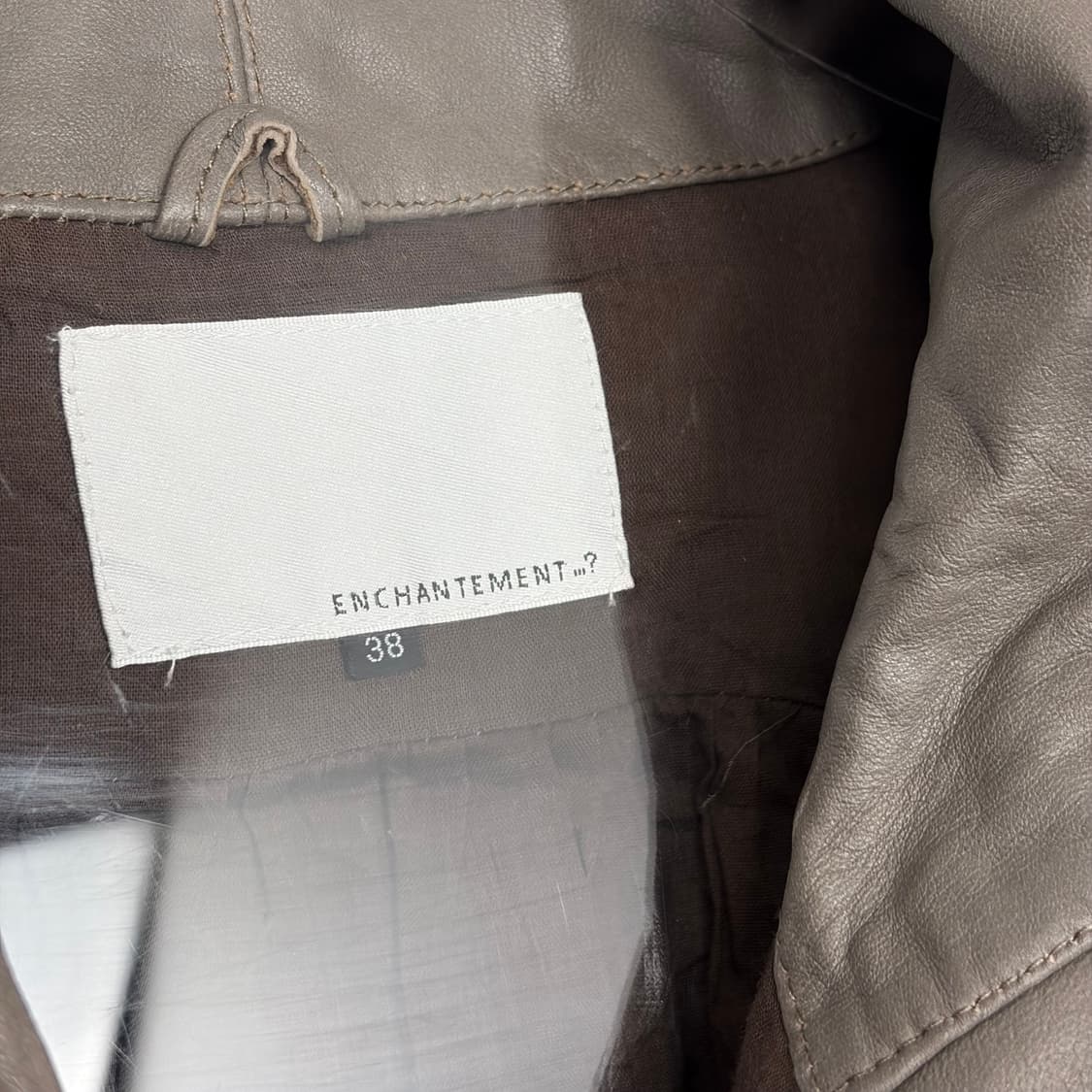 Le ciel bleu 패턴 가죽 자켓 상품이미지5