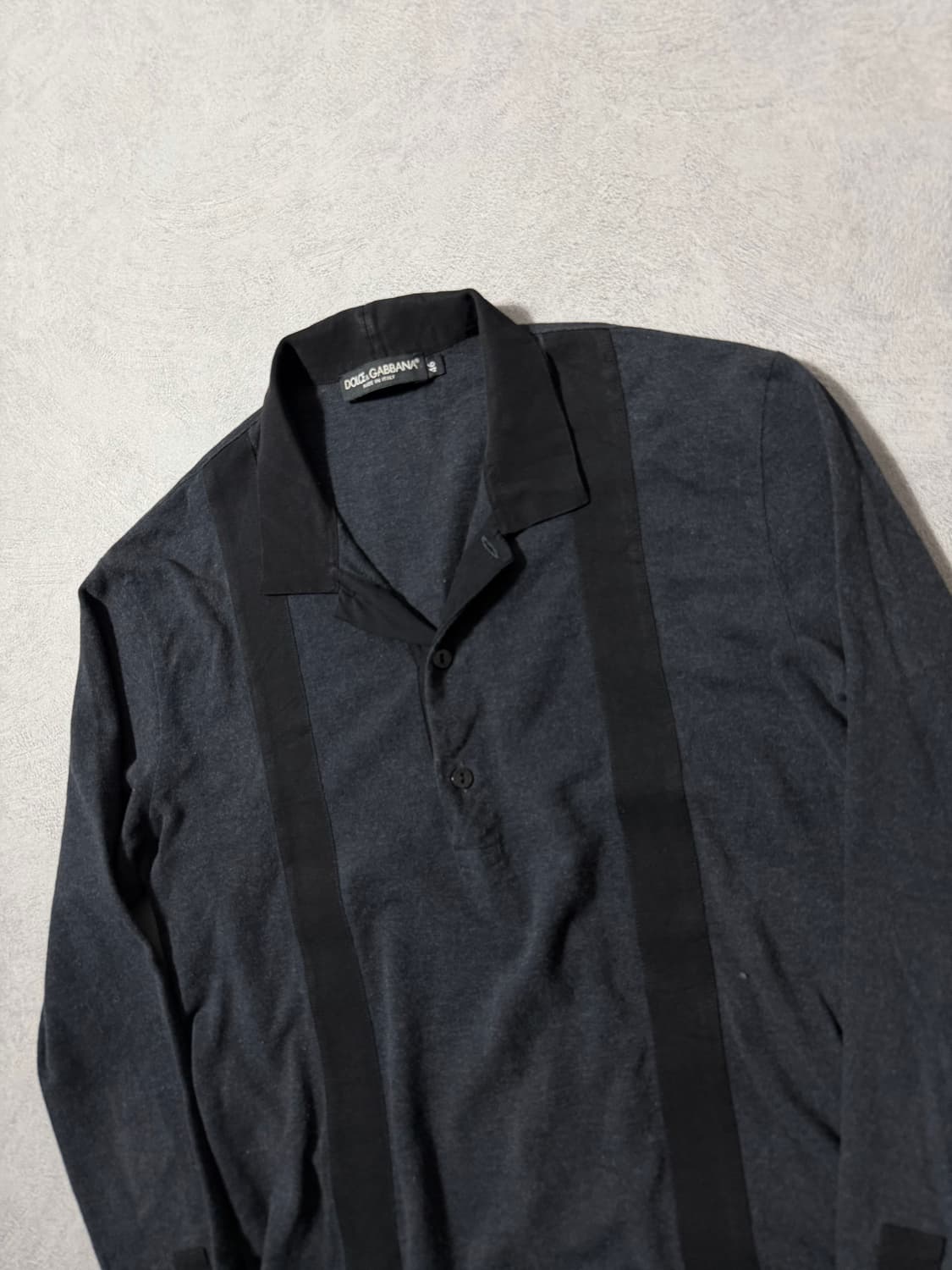돌체앤가바나 패널 폴로셔츠 차콜 상품이미지4
