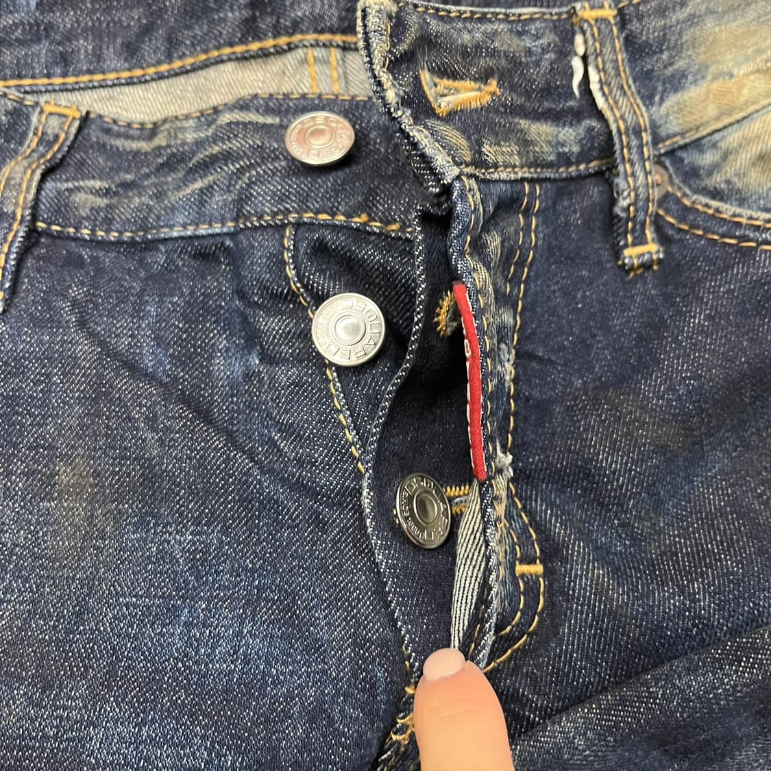 [정품/46] 디스퀘어드 데님 청바지 데미지 워싱진 b17 상품이미지6