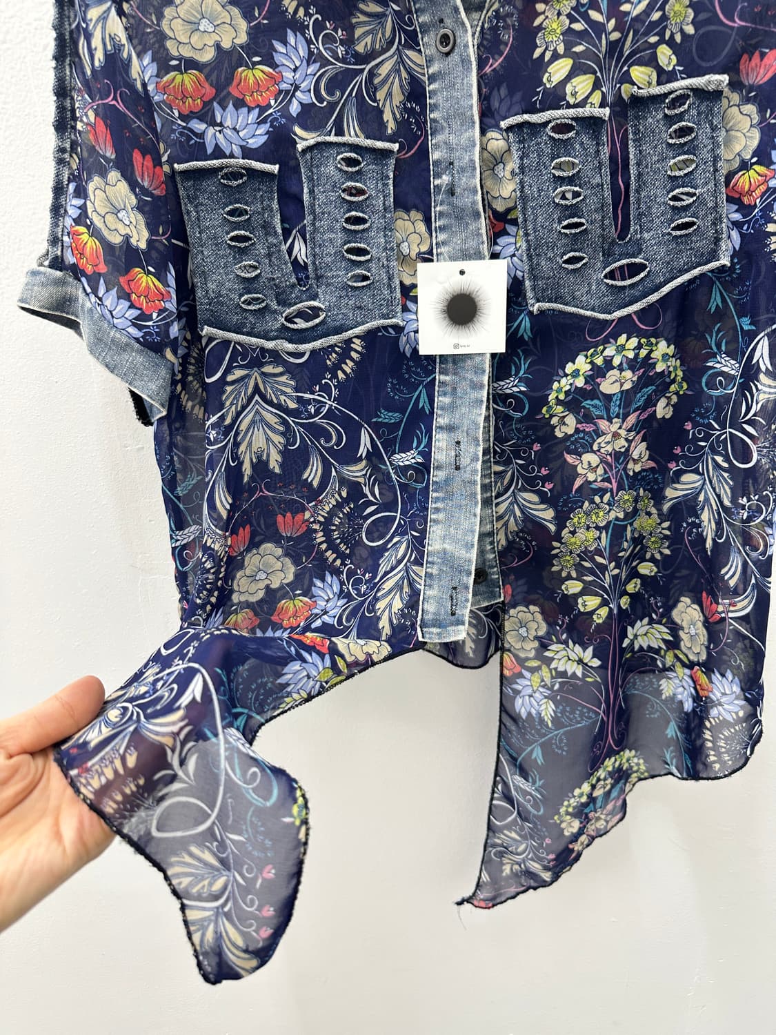 Vintage denim floral shirts  상품이미지7