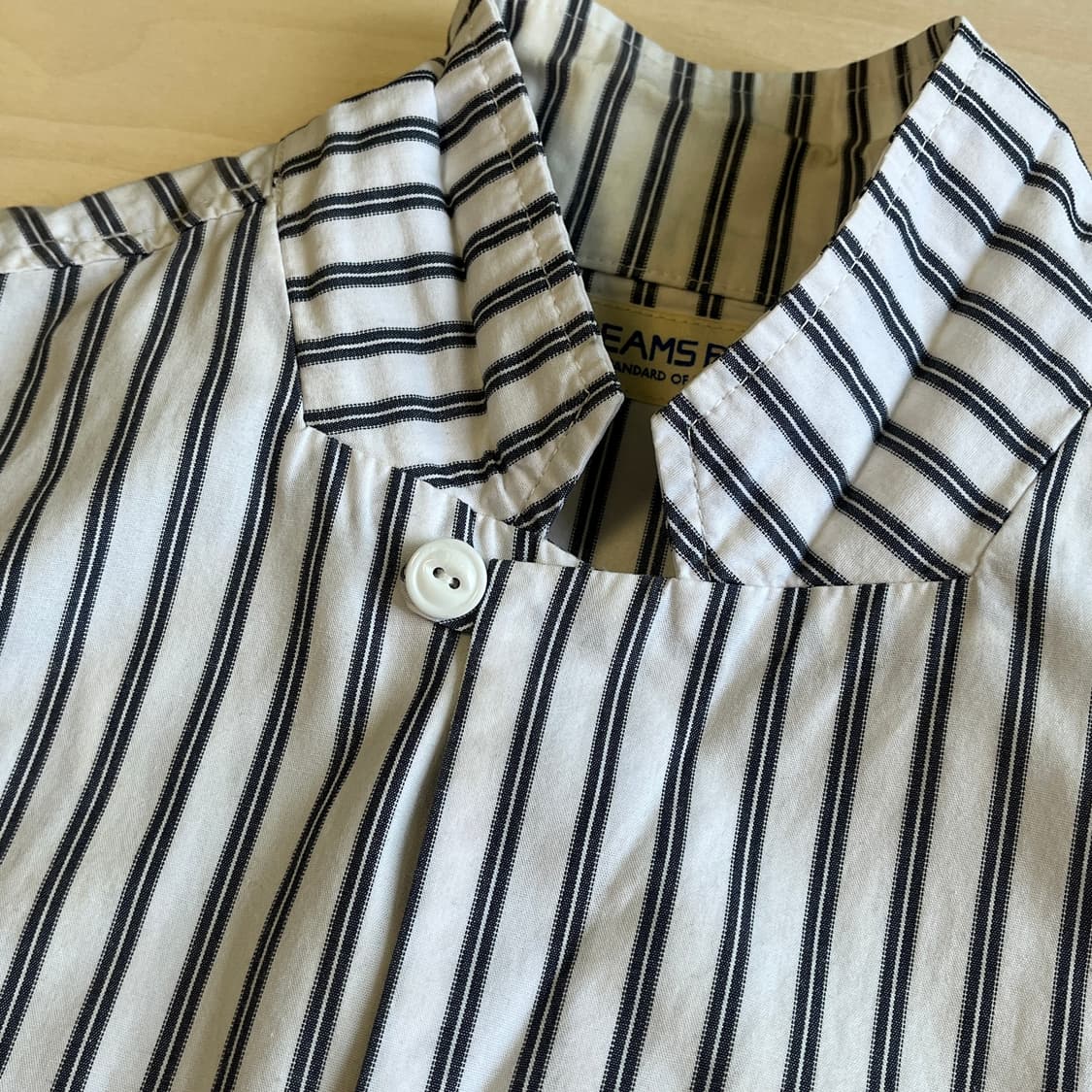 Beams Boy stripe open collar shirt (~55) 상품이미지3