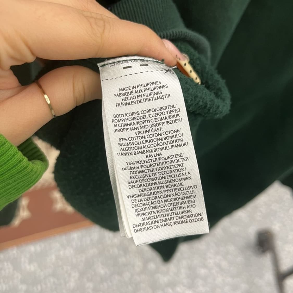 폴로 랄프로렌 레트로 빈티지 Y2K 딥그린 맨투맨 M C10013 상품이미지6