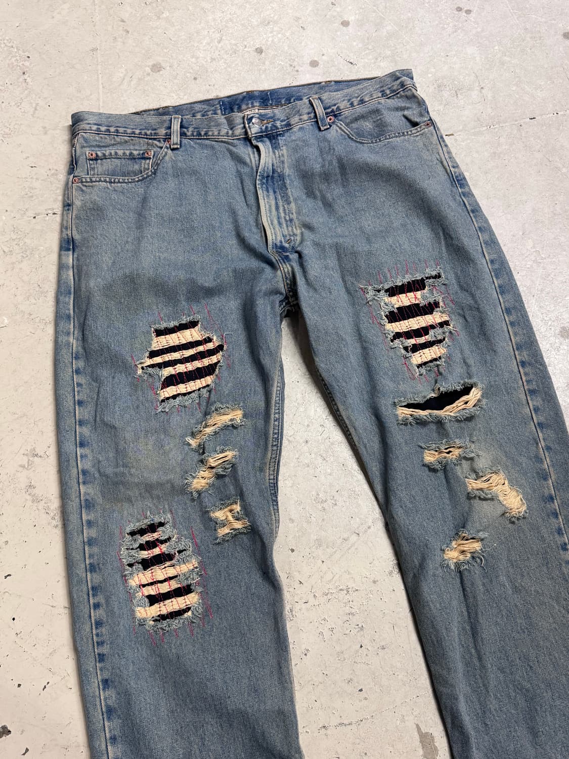 No.05 Jeans 디스트로이드 와이드 데님팬츠 상품이미지2
