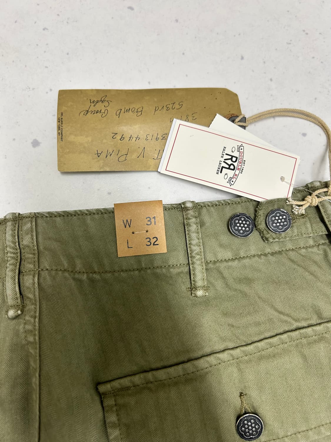 rrl 헤링본 퍼티그 31/32 새상품 상품이미지4