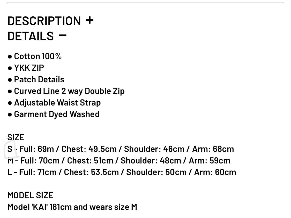 EE 커브드 헌팅 자켓 블랙 상품이미지6