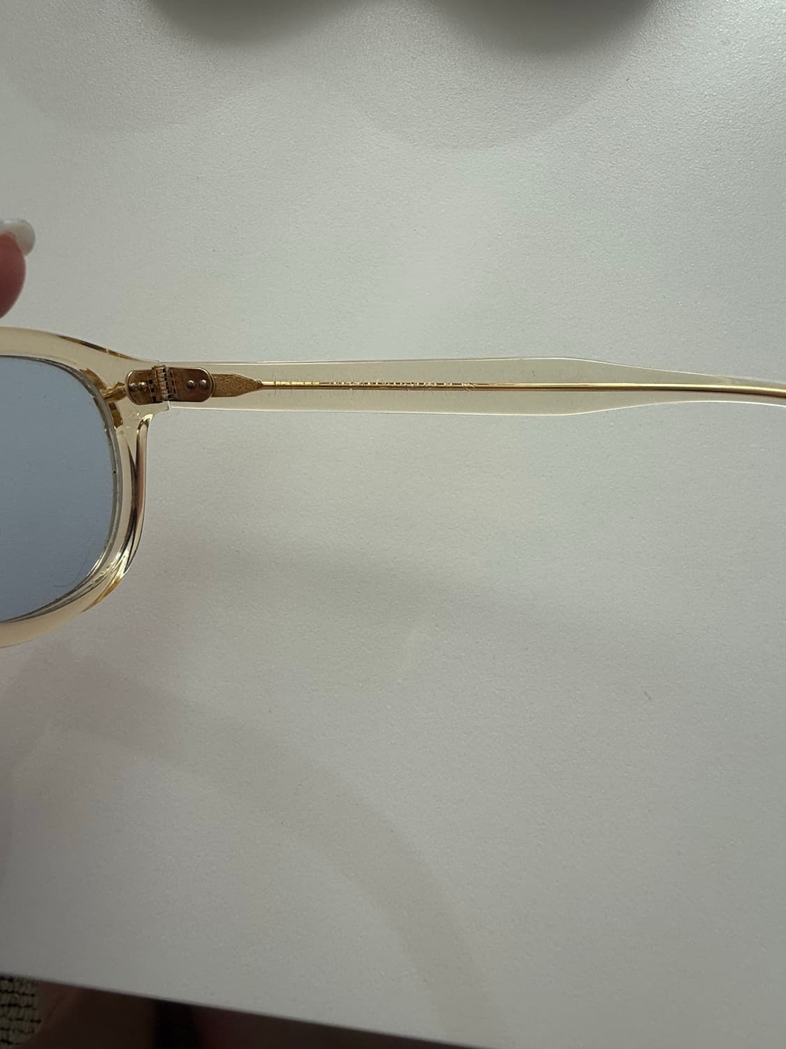 줄리어스타르트옵티컬 안경 샴페인(옐로우클리어) 골드에디션 리벳 상품이미지3