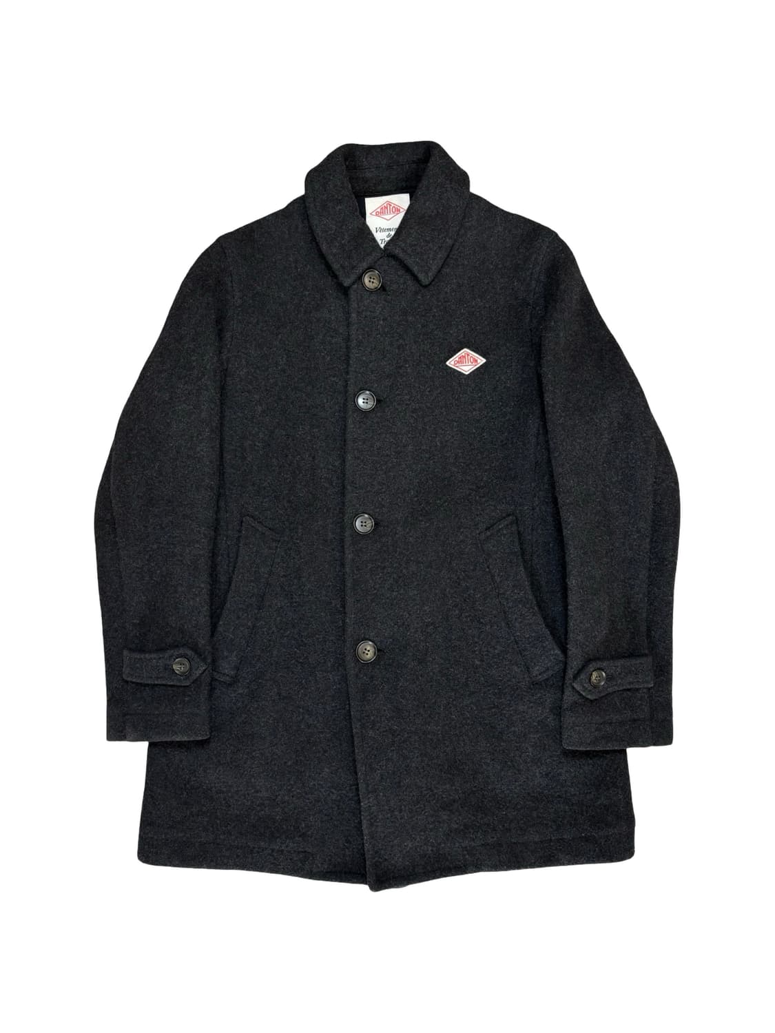 단톤 울 코트 다크그레이 38 상품이미지1