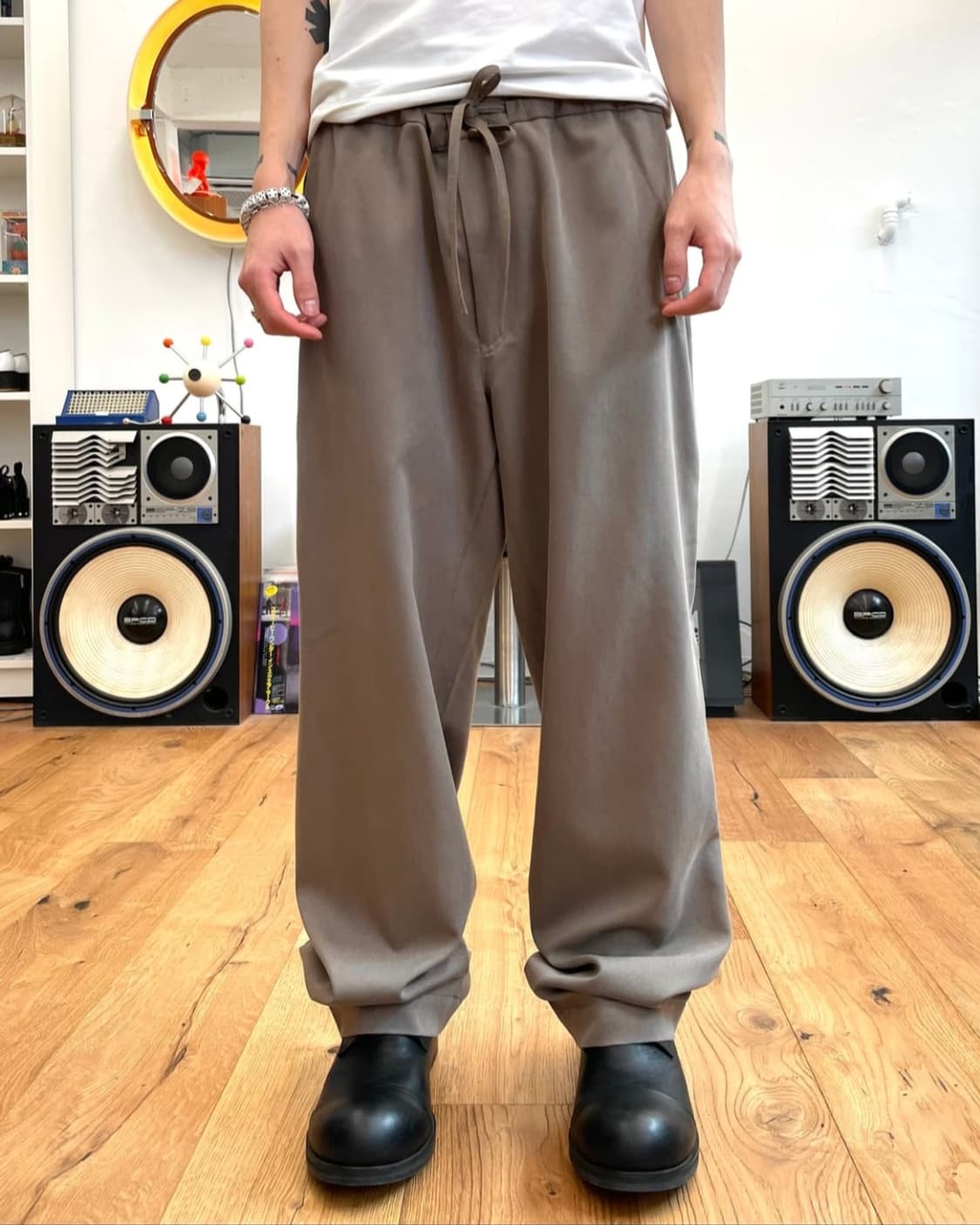 (L) 이세이미야케 루즈핏 드로우 스트링 팬츠 상품이미지1