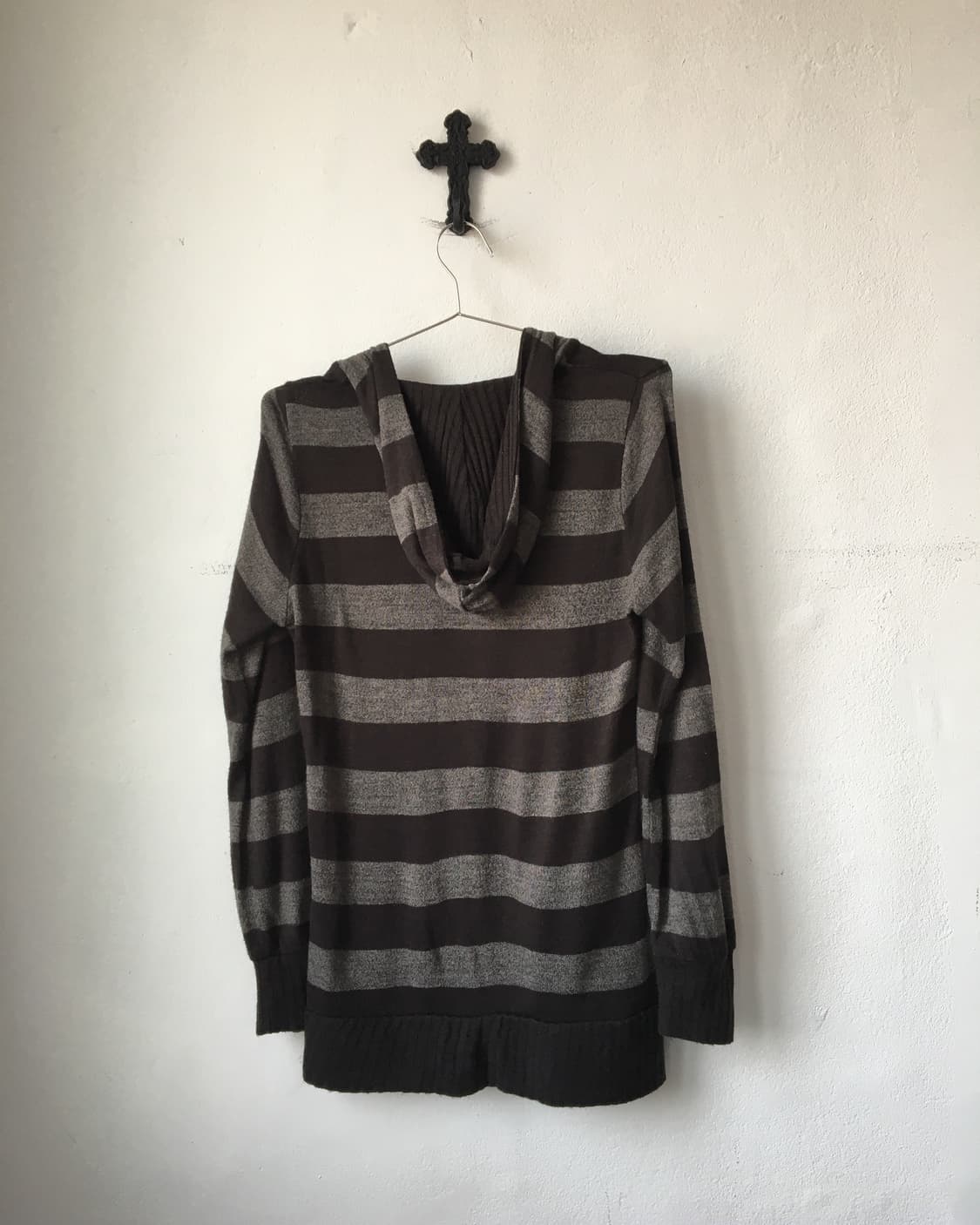 Stripe pattern hood knit 상품이미지3