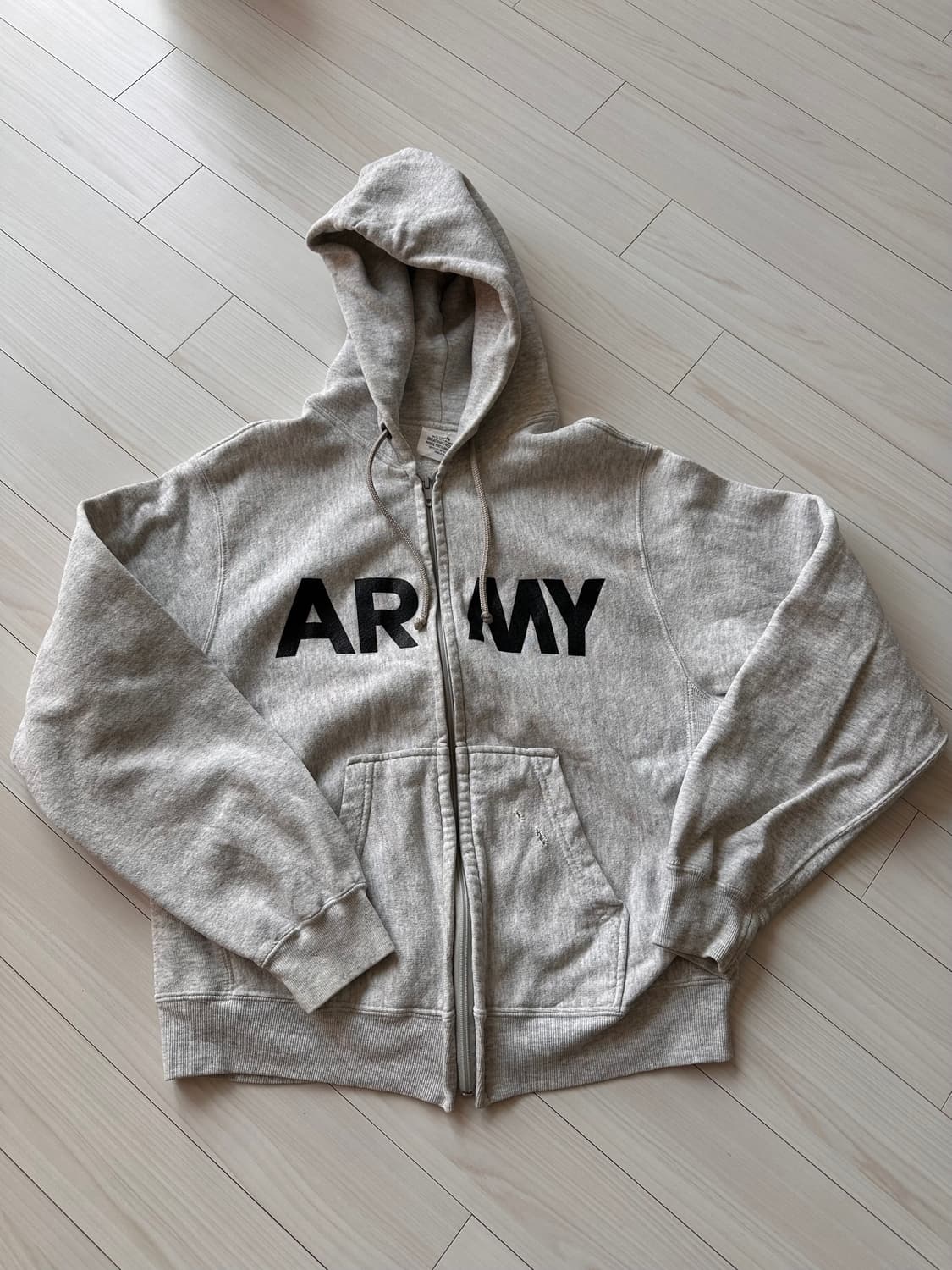 빈티지 ARMY 아미 후드 집업 짚업 PUF 미듐사이즈 상품이미지1