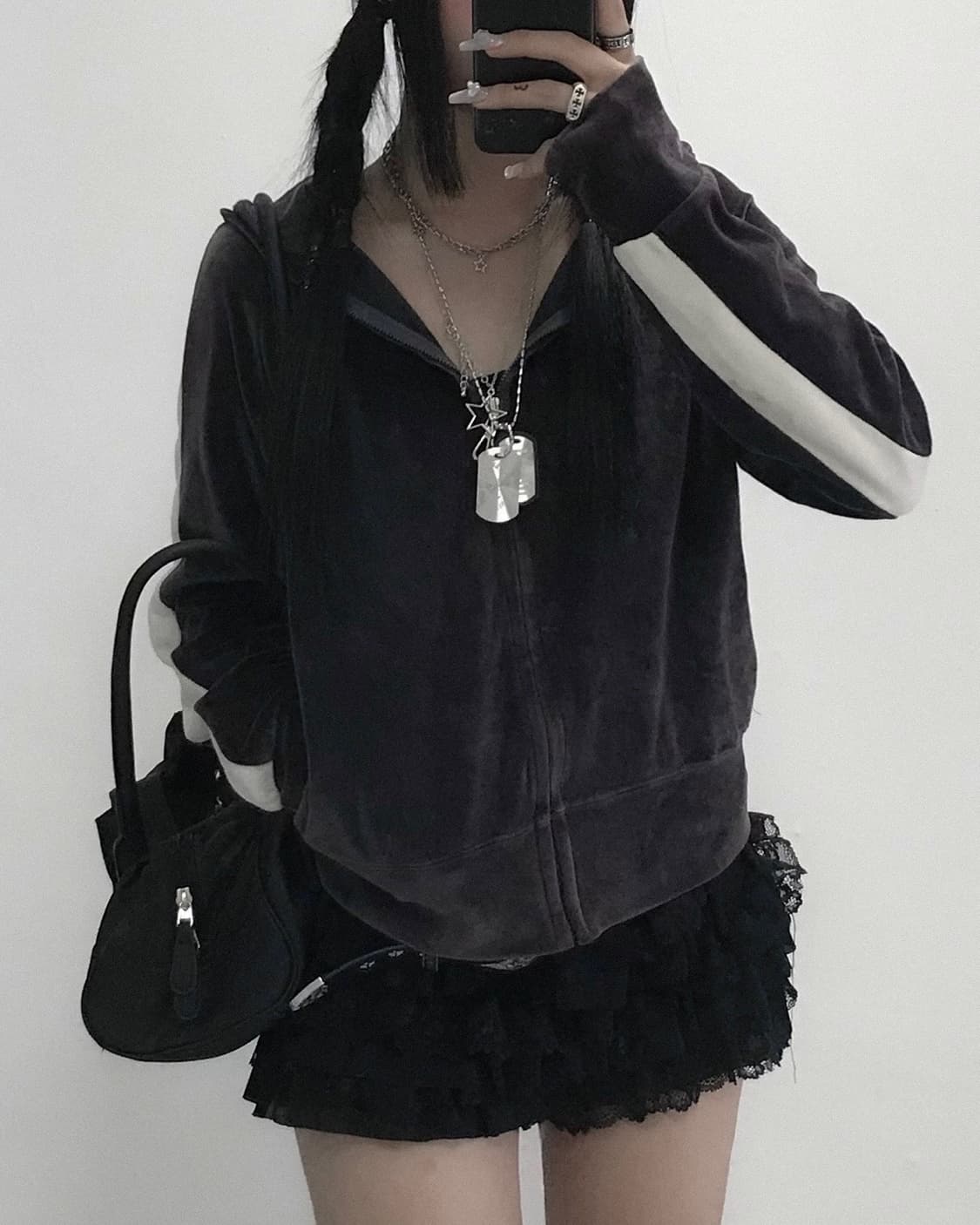 roxy 벨벳 트랙 져지 상품이미지3