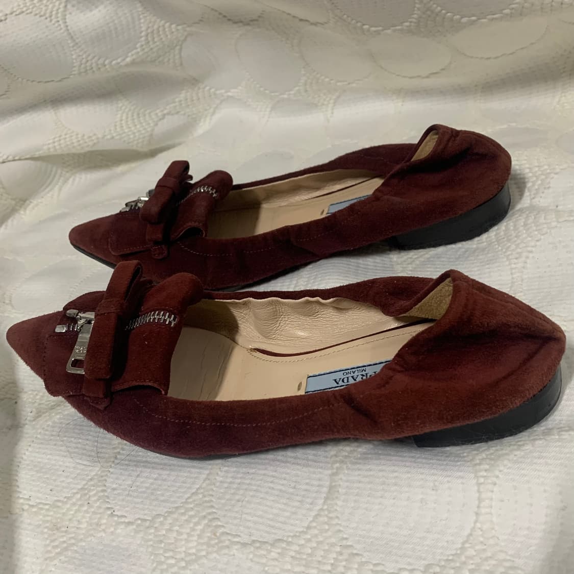 Prada 스웨이드 플랫슈즈 상품이미지3