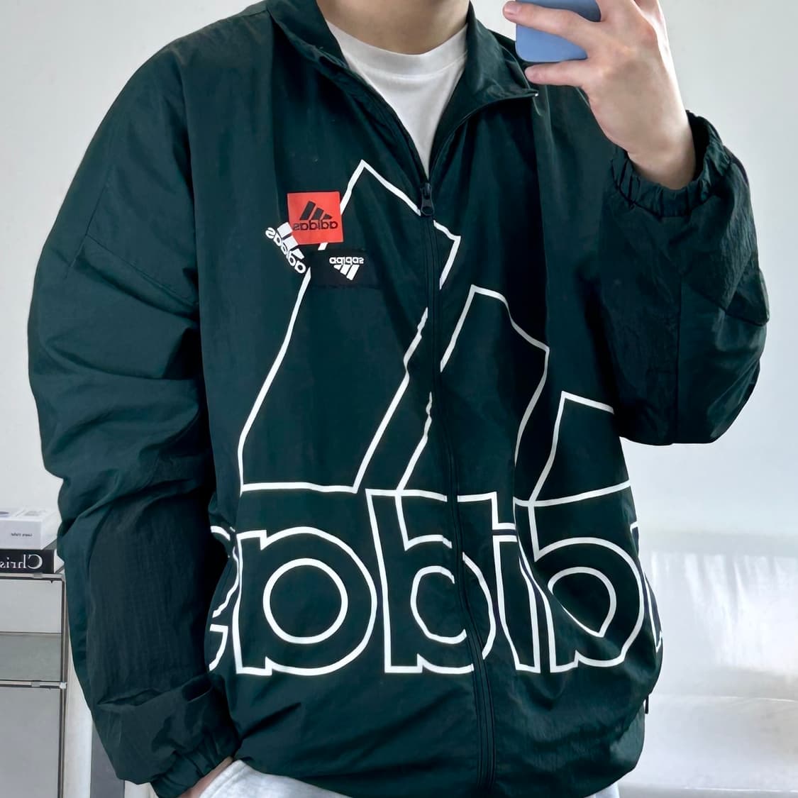 아디다스 BP3 우븐 빅로고 바람막이 XL  상품이미지1