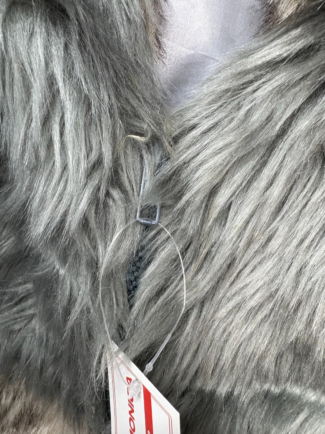 빈티지 그레이 브라운 모피 털 니트 베스트 A2792 상품이미지5