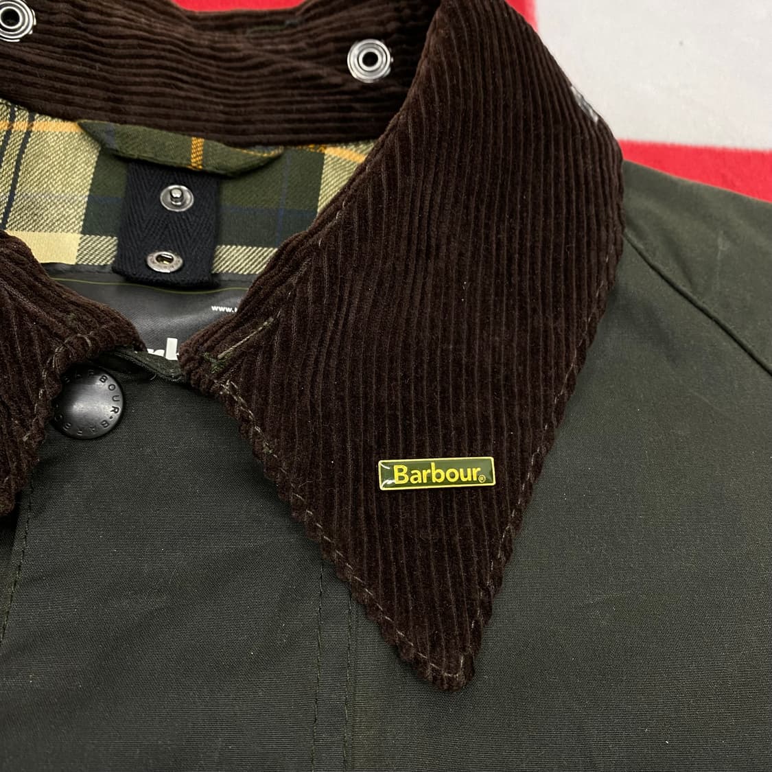 바버 뷰포트 왁스자켓 44 실측 110 상품이미지4