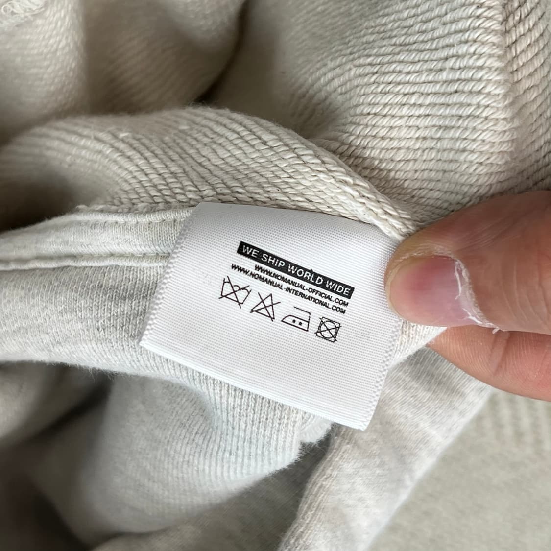 노메뉴얼 로고 후드티 r3959 상품이미지6