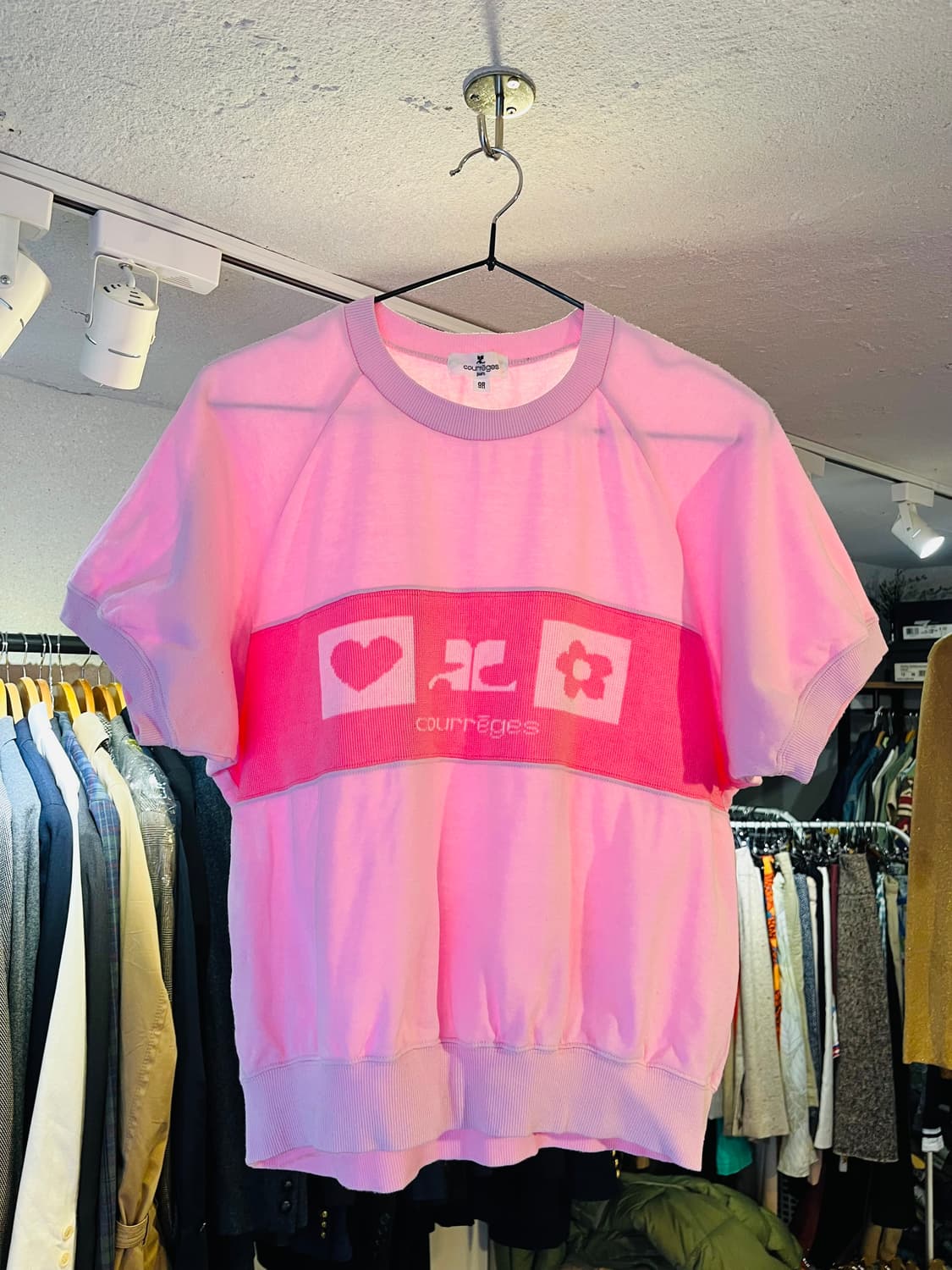 꾸레쥬 래글런 숏슬리브 탑 상품이미지2