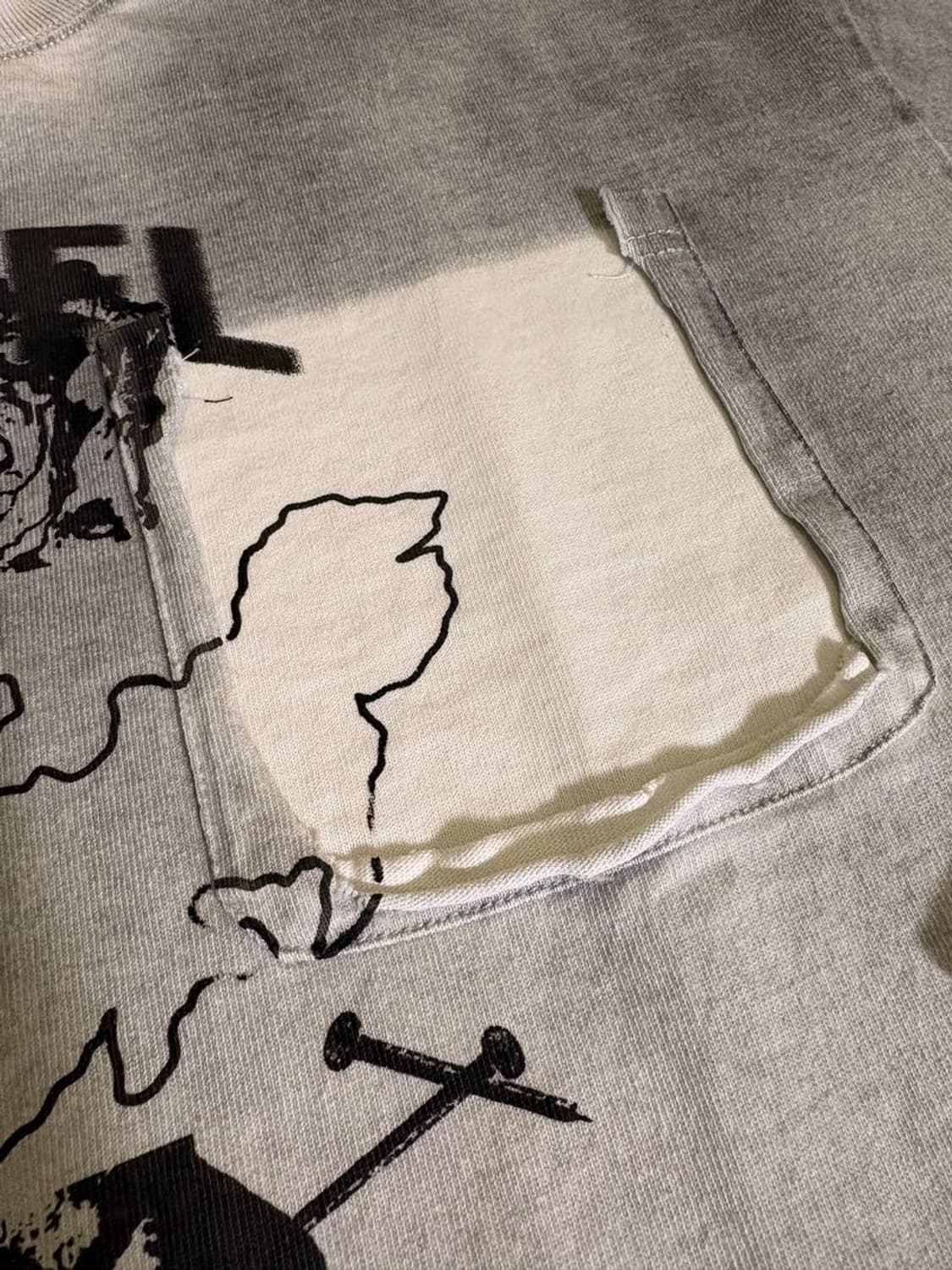 PRINT L/S TEE 더티 프린트 긴팔 티셔츠 #02 상품이미지10