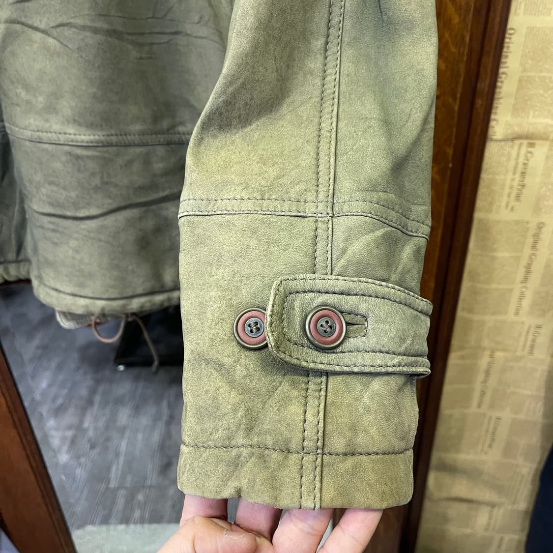 90's vintage leather jacket 상품이미지6