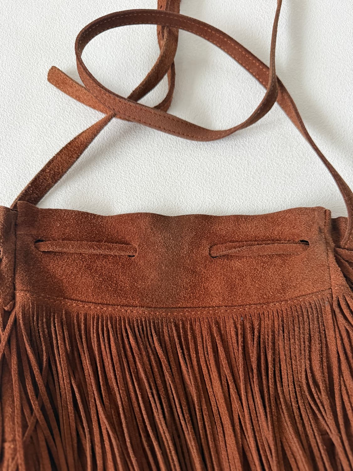 Pre owned 스웨이드 크로스백 상품이미지4