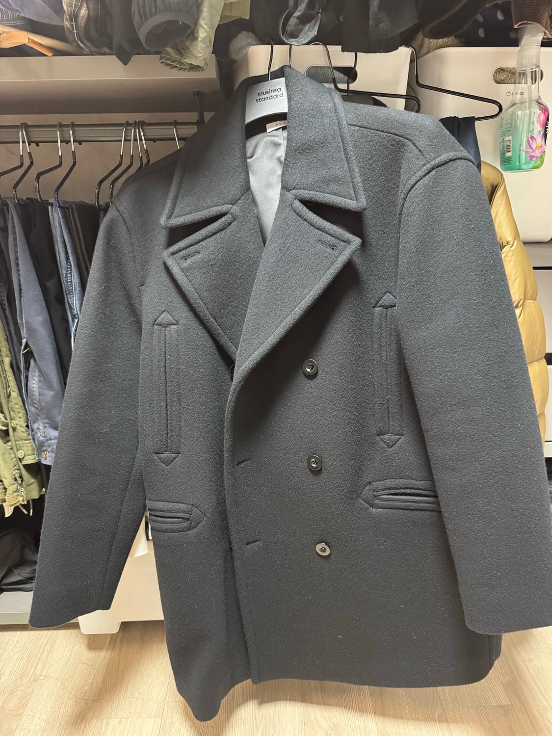 ham 햄 블랙피코트1사이즈 상품이미지1