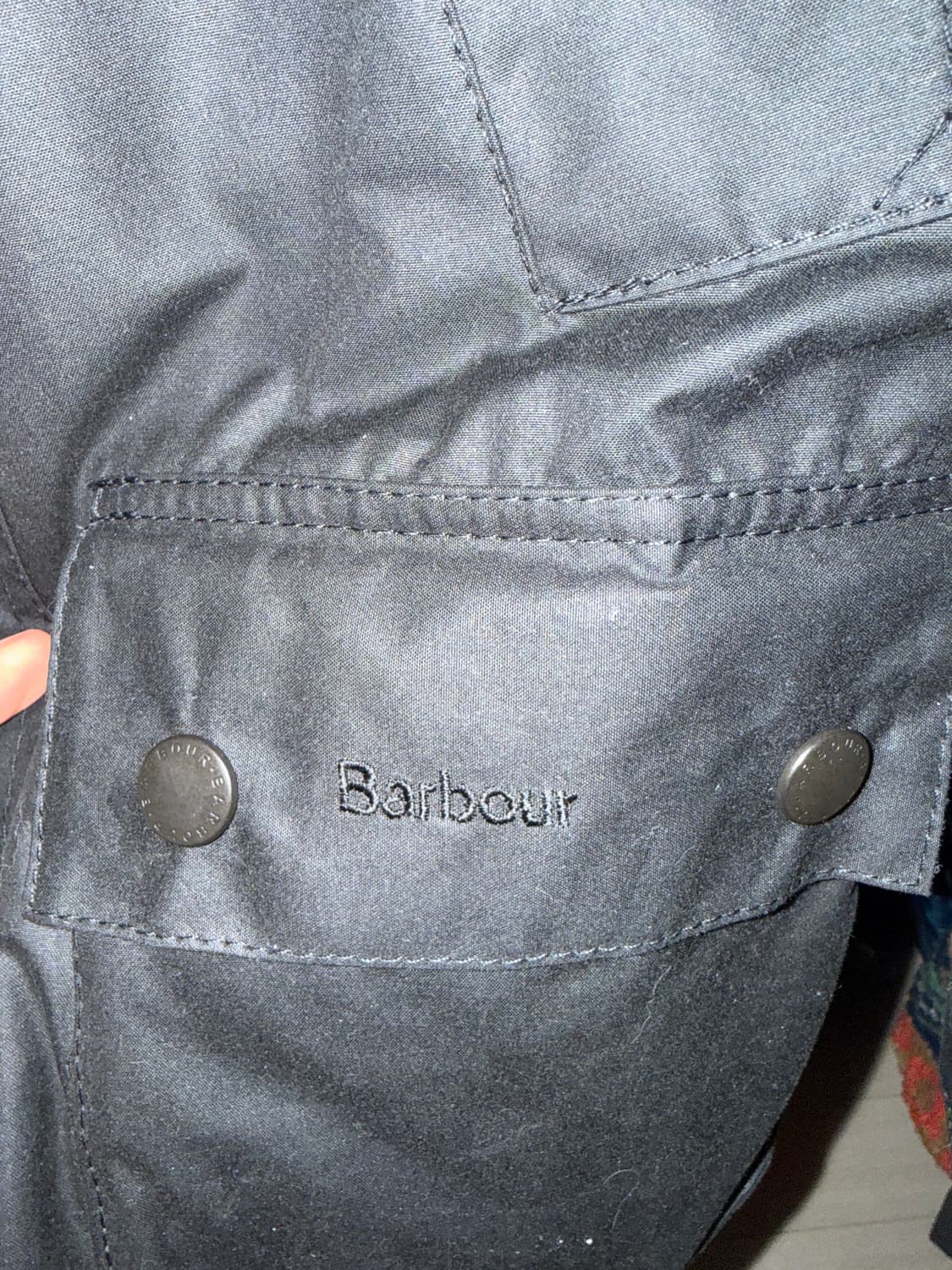 바버 비데일 왁스자켓 블랙 32사이즈 1회착 상품이미지4