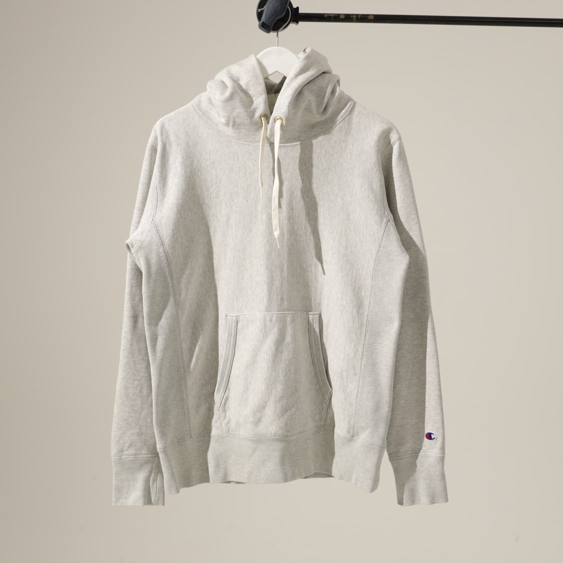 챔피온 리버스위브 오트밀 후드 스웻 상품이미지2