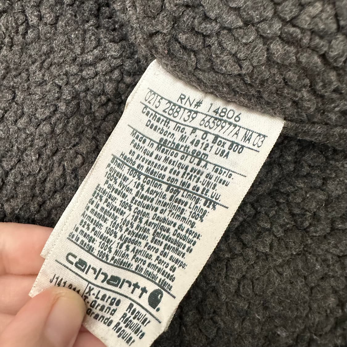 carhartt 칼하트 후드 데미지 워크자켓 XL 상품이미지10