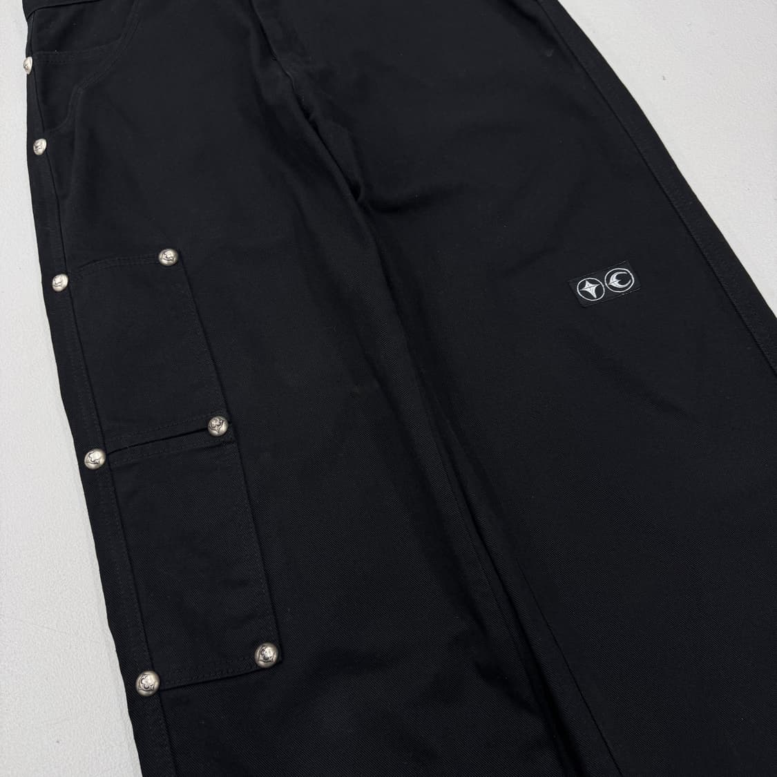 떠그클럽 초판 와이드 코튼 팬츠 블랙 상품이미지5