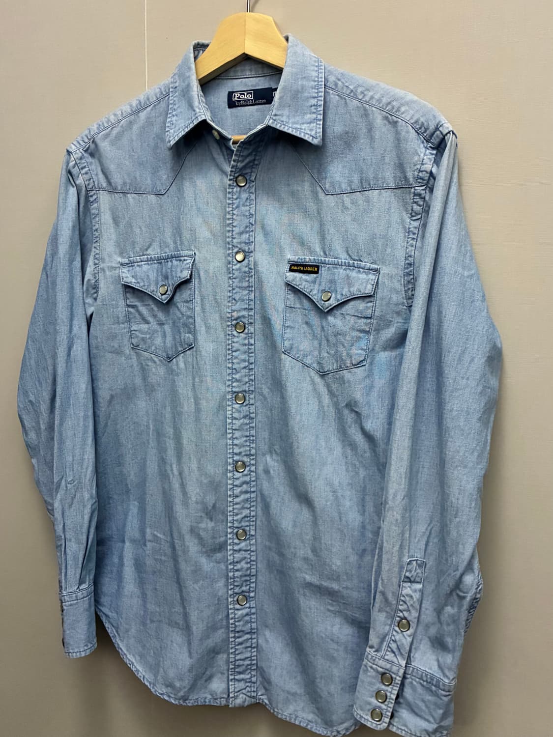 (M/97)POLO 폴로랄프로렌 포켓 데님 웨스턴셔츠 데님셔츠 상품이미지2