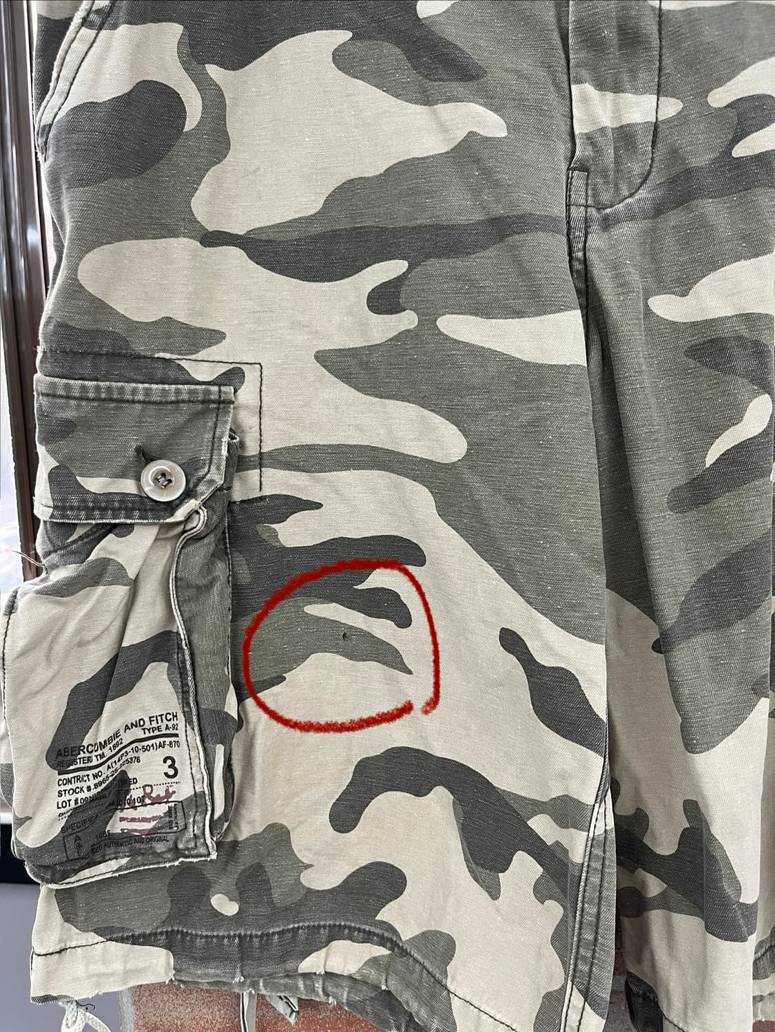 아베크롬비 카모플라주 카고 하프팬츠 상품이미지9